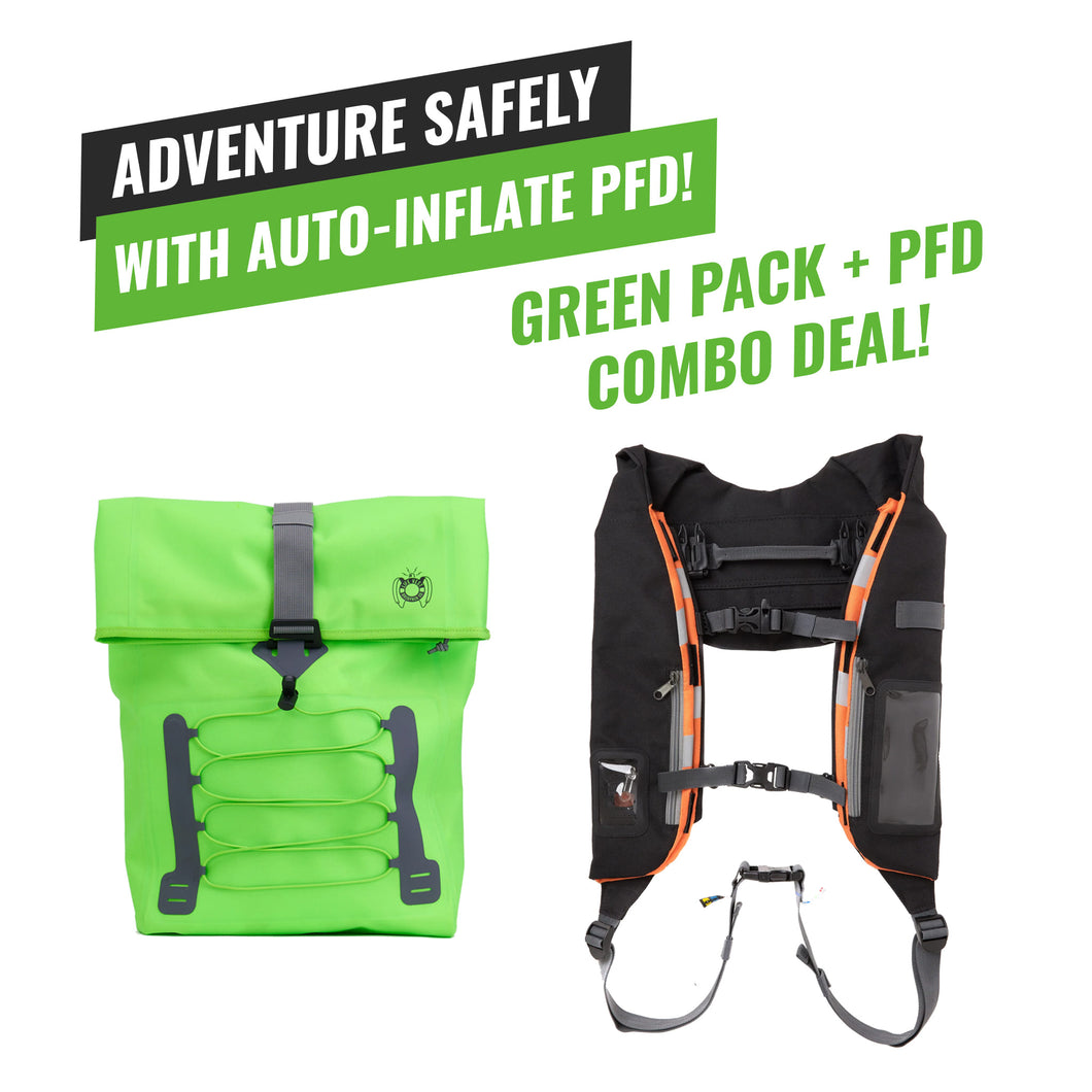 Aquasports Pack (Green) + PFD Combo!